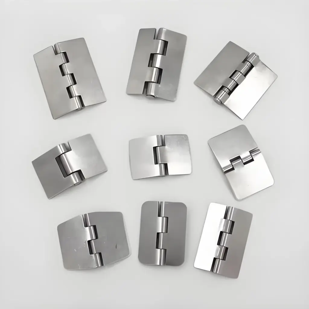 Custom 304 Stainless Steel Weld-On Industrial Hinge Hole-Free Butt Hinge