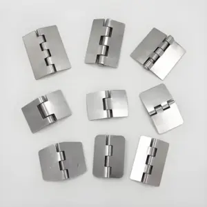 Custom 304 Stainless Steel Weld-On Industrial Hinge Hole-Free Butt Hinge