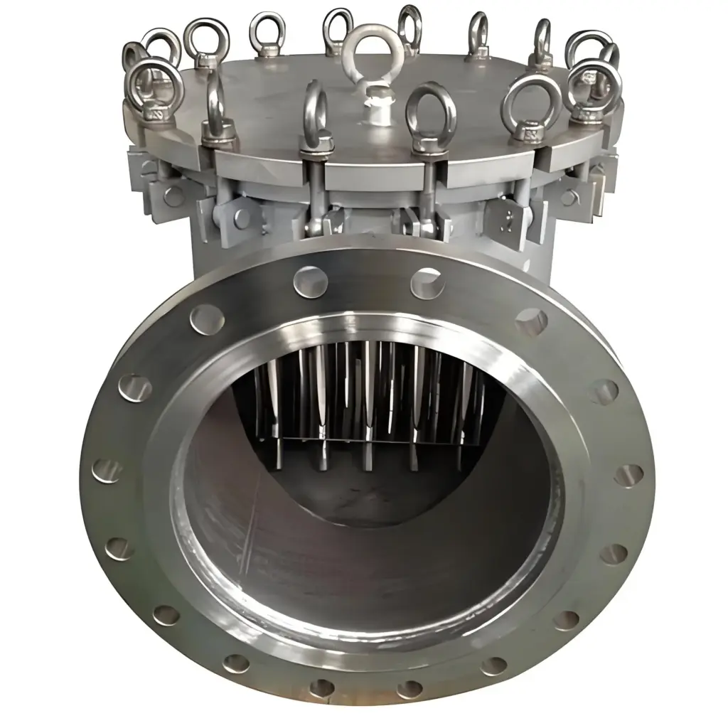 D300 Flanged Magnetic Liquid Filter Pipeline Magnetic Separator
