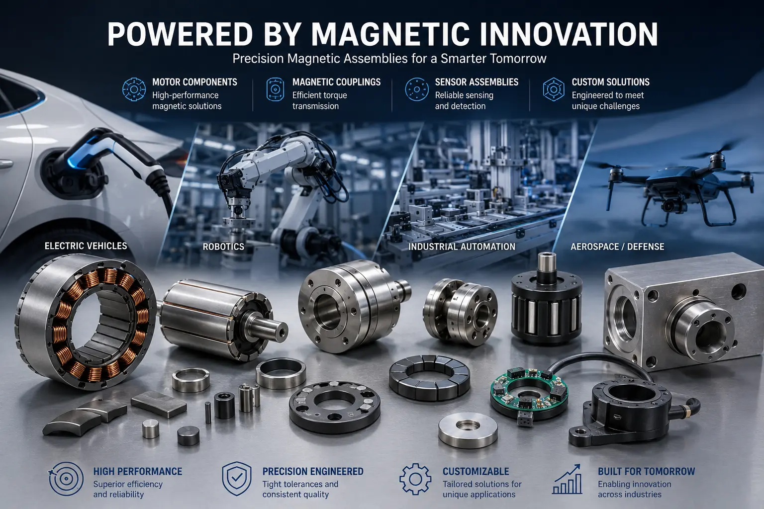 Industrial Applications of Magnetic Assemblies