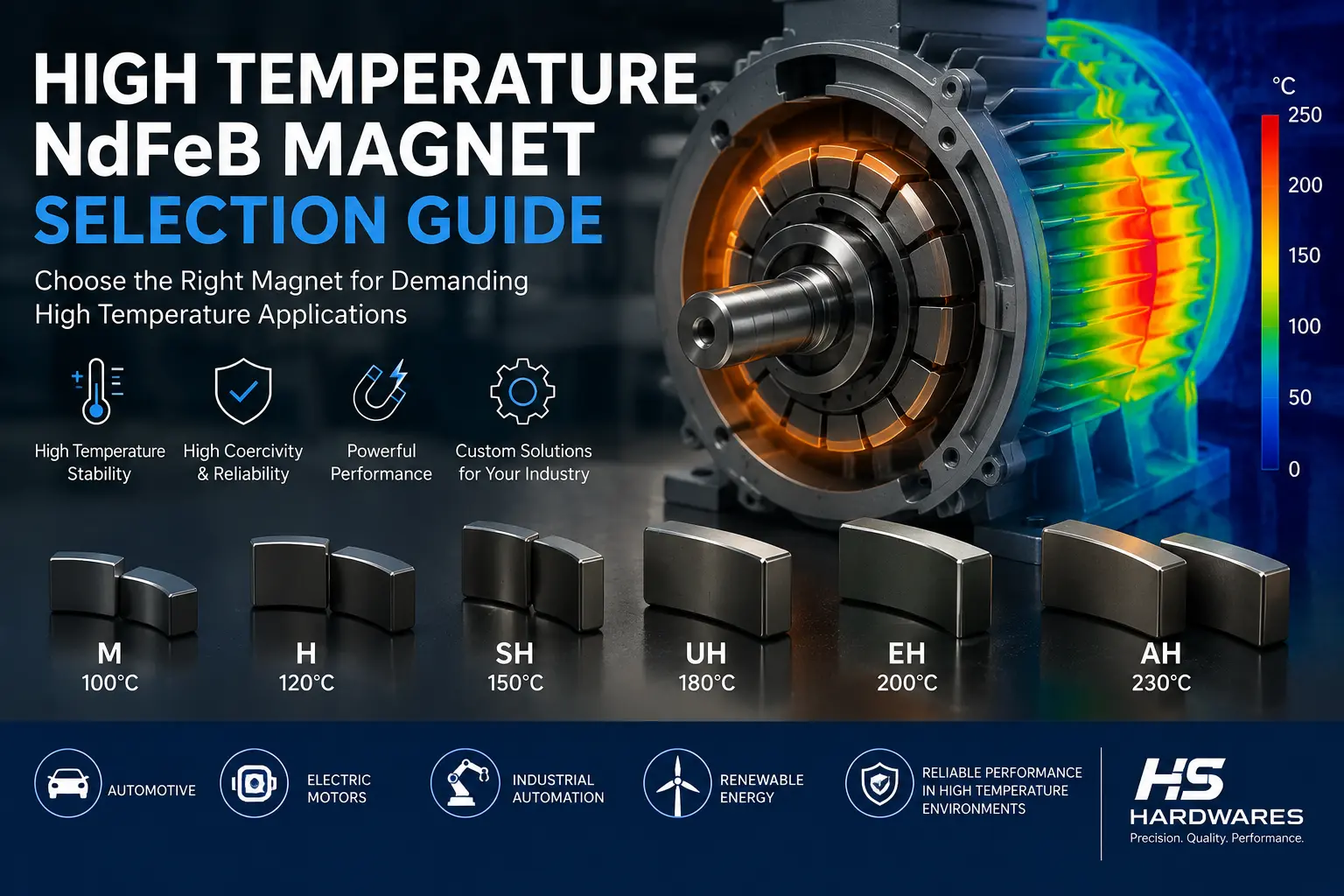 High Temperature NdFeB Magnet Selection Guide