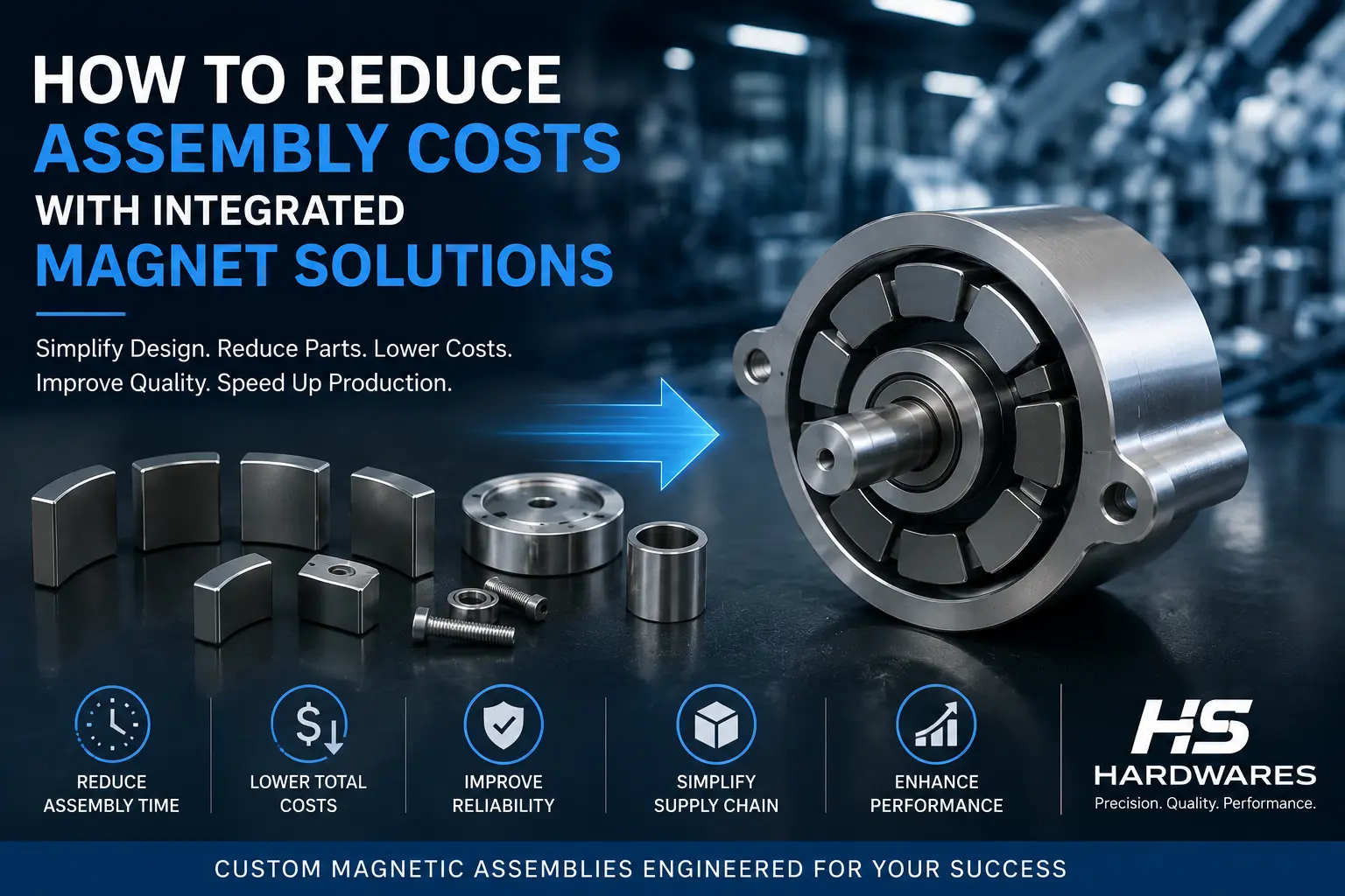 How to Reduce Assembly Costs with Integrated Magnet Solutions